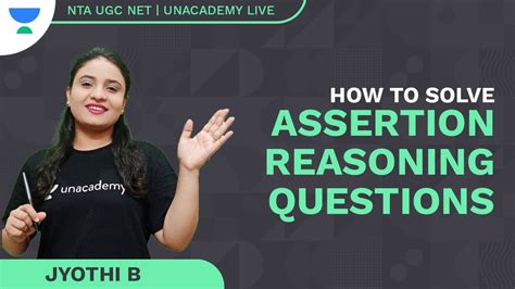 How To Solve Assertion Reasoning Questions Jyoti Bala NTA UGC NET