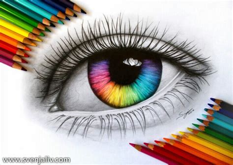 Coloured Eye Drawing at GetDrawings | Free download