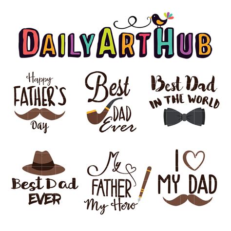 Happy Father's Day Message Clip Art