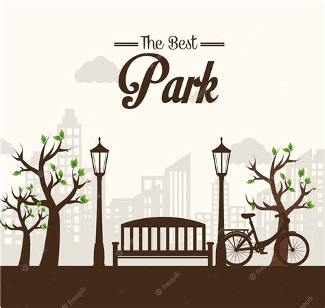 Premium Vector | Park design over white background vector illustration