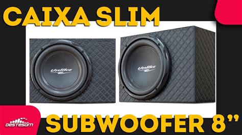 Caixa Slim Subwoofer 8 Polegadas YouTube