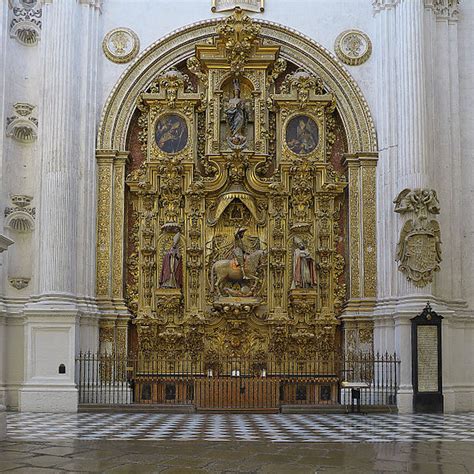 Detalle Central De La Imagen De Santiago Ecuestre Entre Est Pites Del