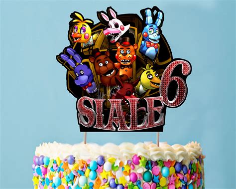 Printable Freddy Cake Topper Five Nights At Freddys Birthday Etsy Ireland