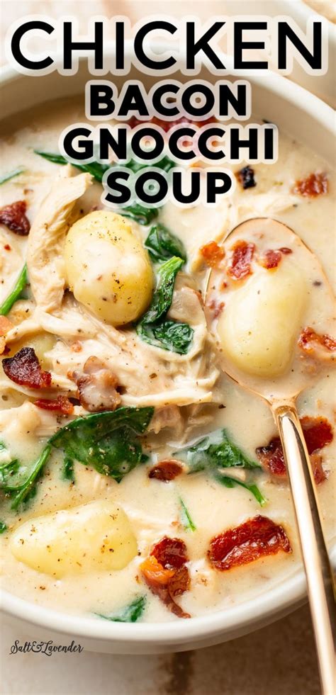 This Easy Creamy Chicken Bacon Gnocchi Soup Recipe Is Cozy Comforting