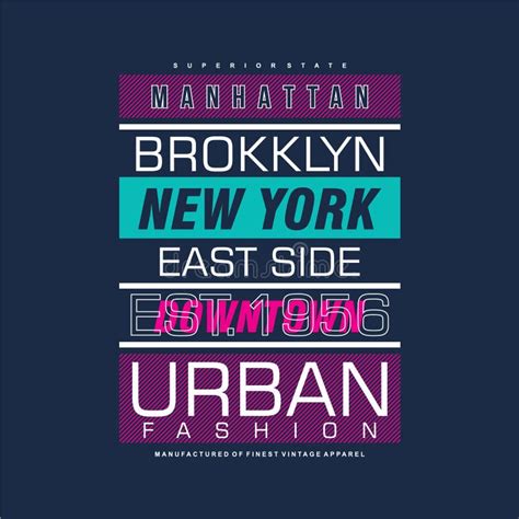 Brooklyn Text Typography T Shirt Design Vector Graphic Typographic Poster Or Tshirts Street