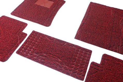 DIY Cutting Universal Size PVC Coil Car Mats Black Red Haiheng Rubber