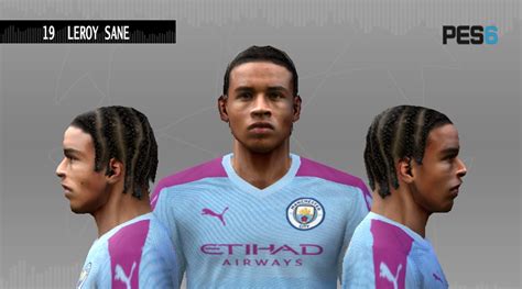 Ultigamerz PES 6 Leroy Sane Manchester City Face 2019