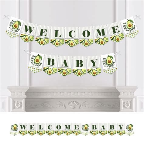 Big Dot Of Happiness Hello Avocado Fiesta Baby Shower Bunting Banner