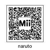 Naruto Mii QR Code