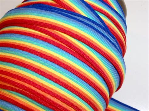 Rainbow Elastic Rainbow Stretch Elastic Sewing Trim 1 Inch Wide X 5 Yards Sewing Trim