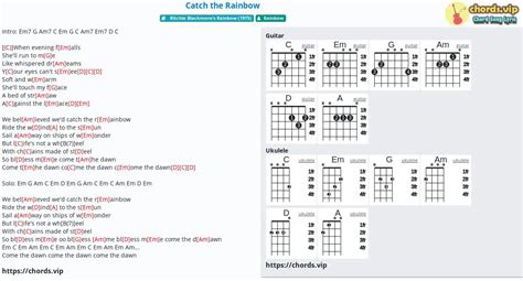 Chord: Catch the Rainbow - tab, song lyric, sheet, guitar, ukulele ...