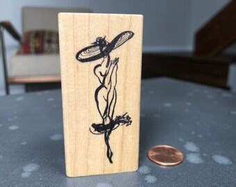 Nude Rubber Stamp Etsy