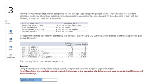 Solved Thermal Rising Incorporated Makes Paragliders For Chegg