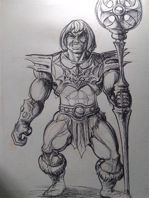 Pin by toño96 on He man Cartoon art Sketches Humanoid sketch