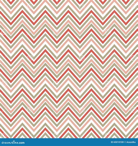 Seamless Pink Zig Zag Pattern Vector Retro Background Warping Paper