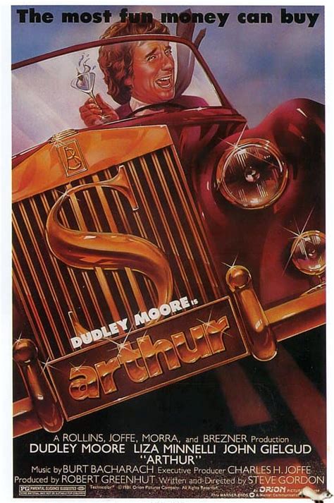 Arthur 1981 Movie Poster art print on canvas