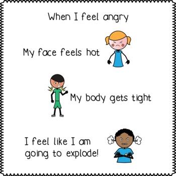 Anger Social Story When I Feel Angry Coping Tools For Regulation