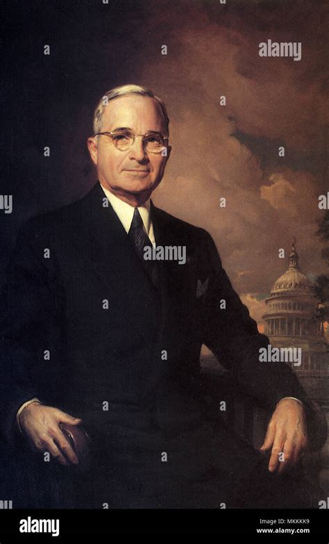 Retrato del presidente truman fotografías e imágenes de alta resolución