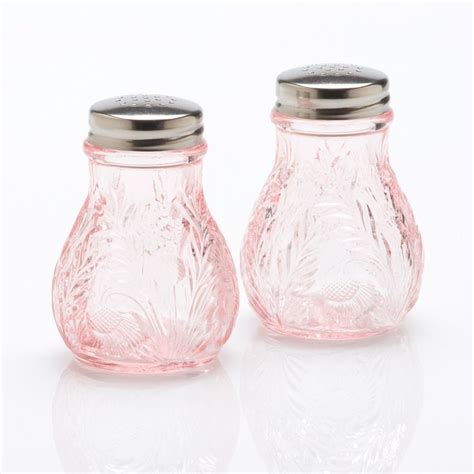 Inverted Thistle Rose Salt Pepper Shakers Pepper Shaker Salt And