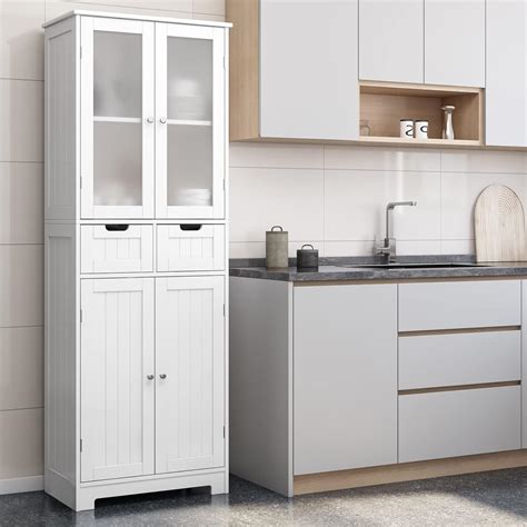 Amazon Horstors Tall Storage Cabinet Freestanding Pantry