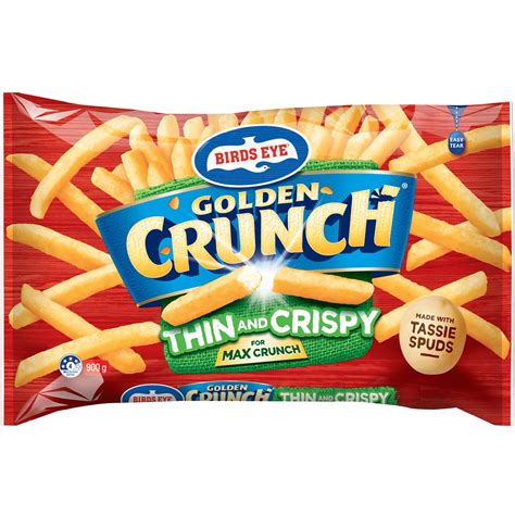 Birds Eye Golden Crunch Thin And Crispy Frozen Chips 900g Birdseye