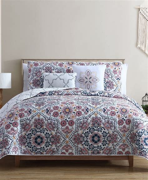 Vcny Home Anges 5 Pc King Quilt Set Macys