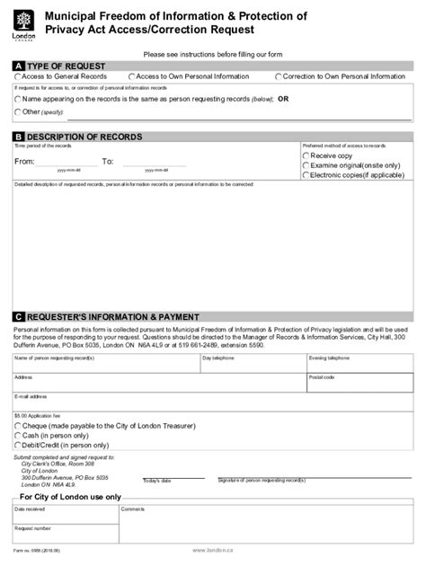 Fillable Online Mfippa Access Correction Request Form No Fax