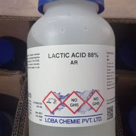 LACTIC ACID 88 AR For Commercial At Rs 1248 Litre In Chennai ID