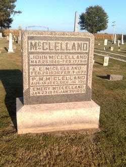 John Mcclelland Memorial Find A Grave