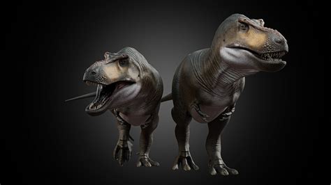 3d Model Tyrannosaurus Rex Vr Ar Low Poly Cgtrader