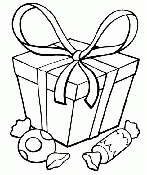 Present Coloring Pages - Coloring Home