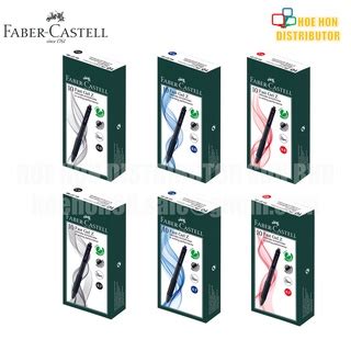 Faber Castell Fast Gel Z Pen Refillable Black Blue Red Shopee