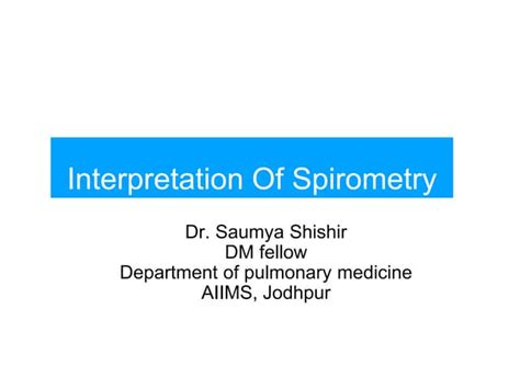 Spirometry Ppt