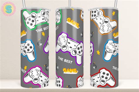 20oz Gamer Tumbler Sublimation Wrap