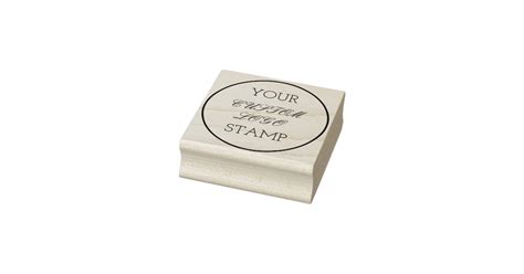 Custom Logo Stamp, Personalized Rubber Stamp | Zazzle