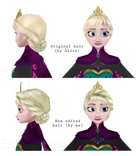 WIP - New Coronation Elsa Hair by wintrydrop on DeviantArt