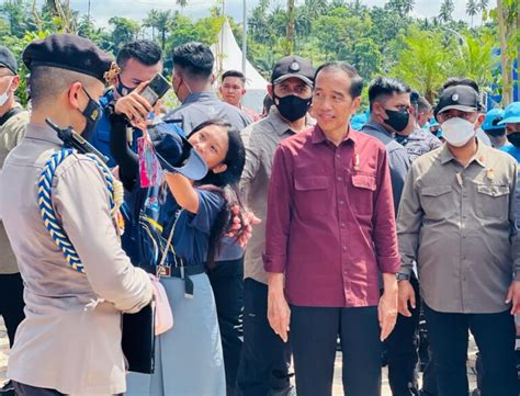 Foto Presiden Jokowi Resmikan Bendungan Kuwil Kawangkoan Di Kabupaten