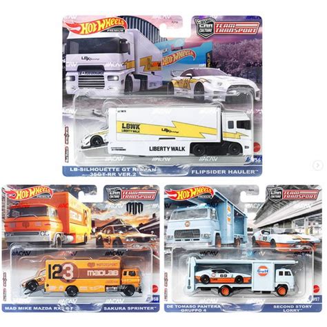 Hot Wheels Premium Team Transport 2023 LB Silhouette GT Nissan R35 GTR RR Ver 2 Gulf De Tomaso