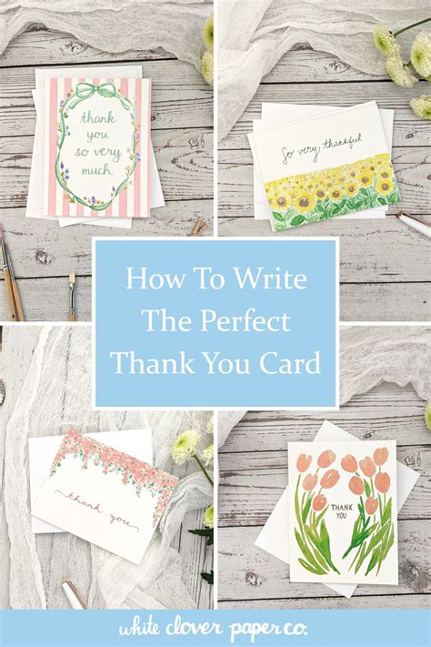 How to write the perfect thank you card – Artofit