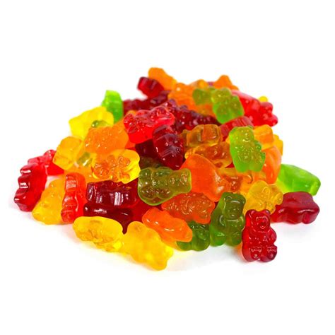 5 Natural Flavor Gummy Bears - LorentaNuts.com