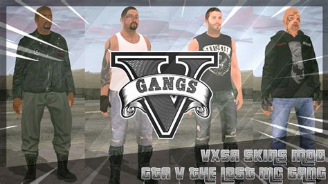 Share Gta V The Lost Mc Gang Skin Retexture V1 Gta Sa Mobile Youtube