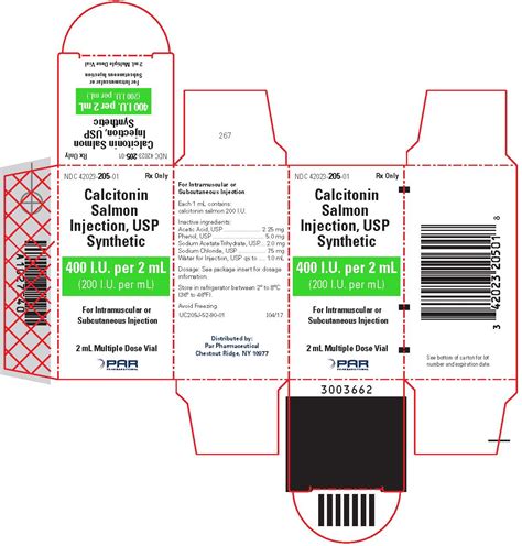 Calcitonin Salmon Injection Package Insert Drugs