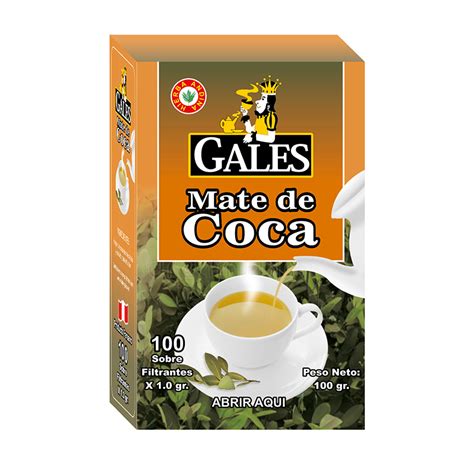 Mate De Coca GALES X 100 Sobres Paquete X 16 Cajas Infusiones Gales