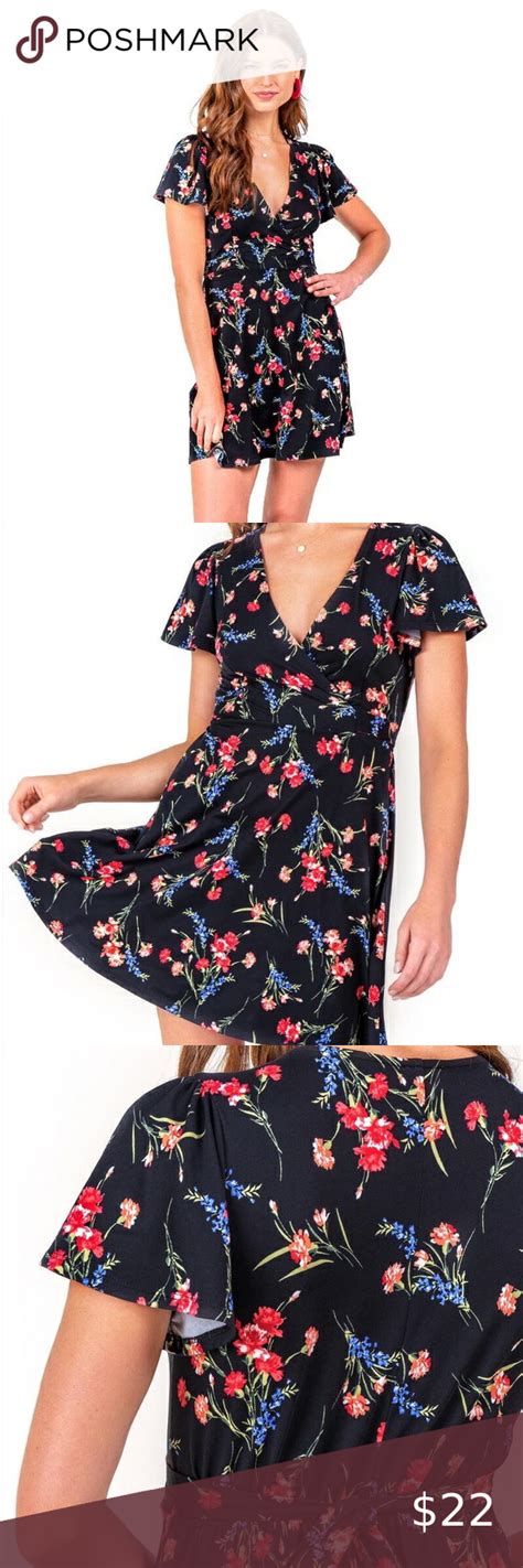 Stunning Floral Wrap Dress Perfect For Any Occasion