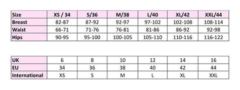 Numph Size Guide | Numph Clothing Ireland | Ribbon Rouge – Ribbon Rouge ...