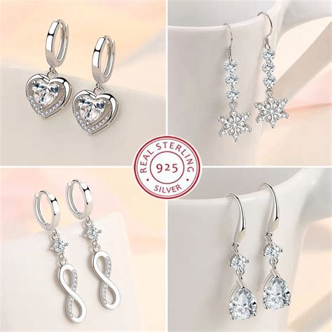 Boucles D Oreilles Cr Oles Coeur En Argent Regard 925 Pour Femmes