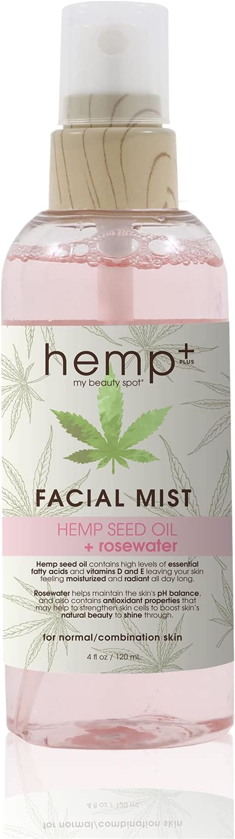 Amazon My Beauty Spot Hemp Hydrating Face Mist Rose Water Spray