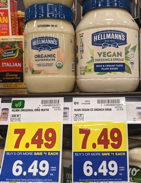 Hellman’s Vegan Mayonnaise As Low As $4.99 At Kroger (Regular Price $7. ...