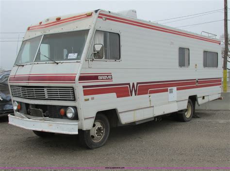 1978 Winnebago Brave Rv In Wichita Ks Item G8497 Sold Purple Wave