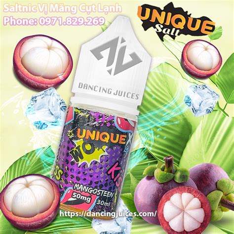 SALTNIC UNIQUE Mangosteen 30ml Tinh Dầu Saltnic Chính Hãng